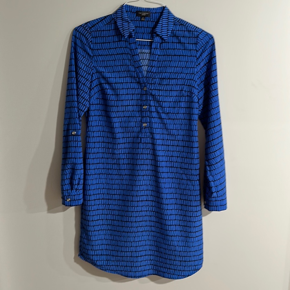 Like New - Very chic, black and blue dress from the limited XS